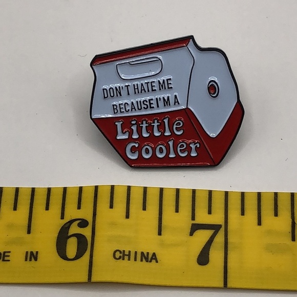 3/$25 “Don’t Hate Me Because I’m A Little Cooler” Cooler lunchbox Small Red - Picture 2 of 4